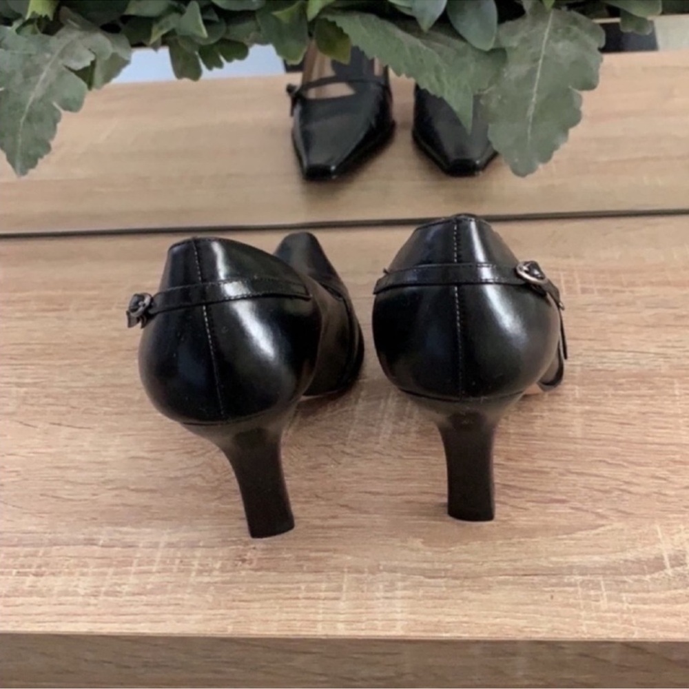 KENNETH COLE NEW YORK BLACK HEELS SIZE 7.5 - Picture 11 of 13